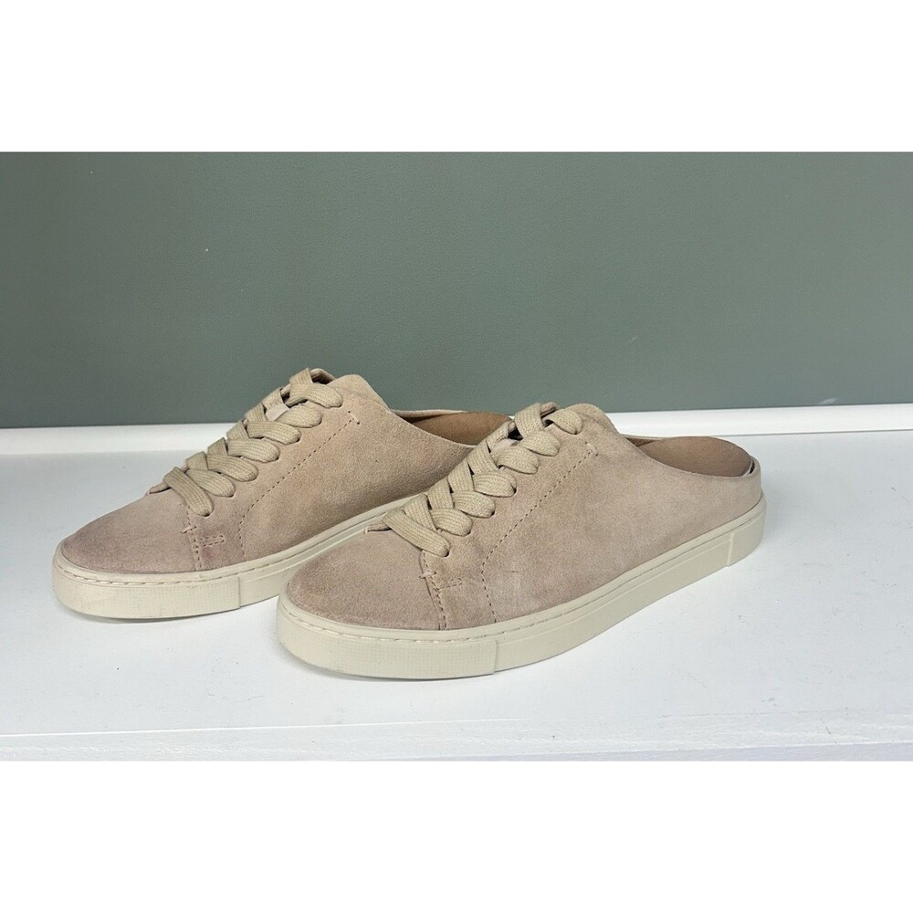 Frye Ivy Low Lace Mule Silky Suede Rosedust Size 6 Showroom Sample 11.06.20